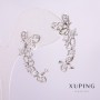 Cuff d'oreille Xuping rhodium avec pierres blanches 33×12 mm +