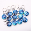 Porte-clés zodiacaux phosphorescents, ensemble de 12 pièces, prix par emballage, longueur 10 cm