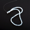 Perles sur fil Pierre de lune (adulaire) – billes lisses, diamètre 6 mm ±, longueur 37 cm ±