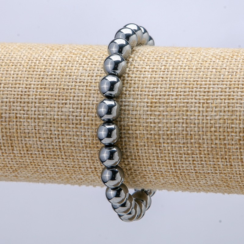 Bracelet élastique en térahertz, diamètre 8 mm, longueur 18 cm +