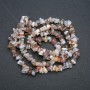 Fil de perles en pierre naturelle agate du Botswana – éclats 8x4 mm, longueur 84 cm +