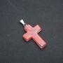 Pendentif Croix en tourmaline 50 × 28 mm