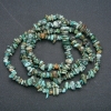 Perles sur fil en pierre naturelle amazonite, éclats, diamètre 7 × 3 mm, longueur 86 cm +