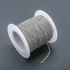 Fournitures — bobine de chaîne pour bijoux, épaisseur 1,2 mm, longueur 18 m, acier inoxydable