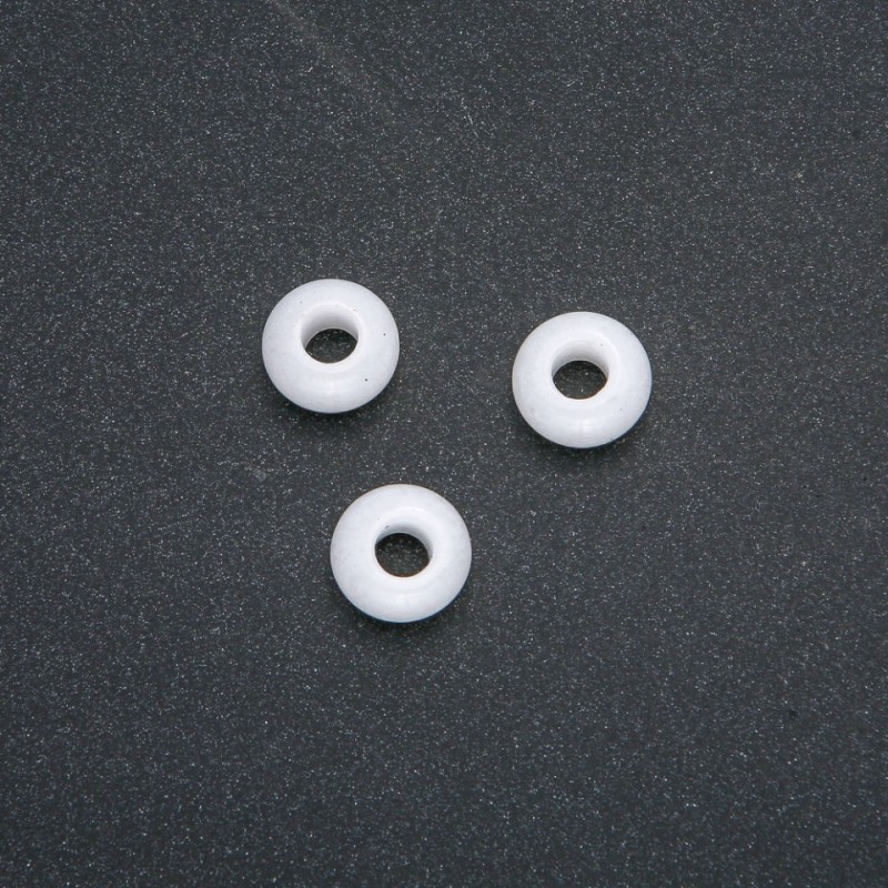 Perle Pandora en quartz naturel 14 × 7 mm, trou 5,5 mm