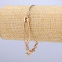 Bracelet Xuping doré 18K avec strass blanc