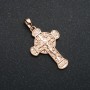 Pendentif Xuping doré 18K Croix, diamètre 33×18 mm +