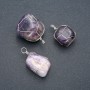 Pendentif en améthyste dans un tressage argenté