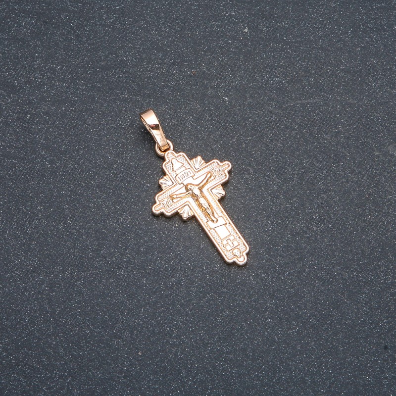 Pendentif Xuping dorure 18K Croix, diamètre 35 × 18 mm +