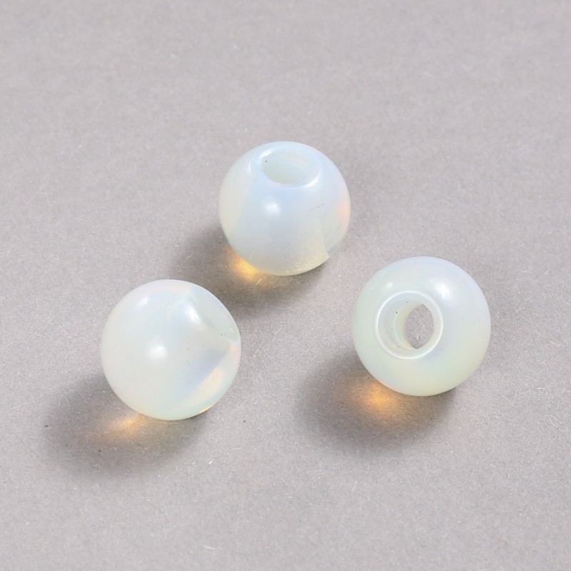 Perle Pandora pierre de lune 16×14 mm + -, diamètre du trou 5,5 mm +