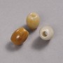 Perle Pandora en agate jaune, 16,5 × 15,5 mm, Ø 5,5 mm