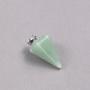 Pendentif Pendule Néphrite 14×22×30 mm ±