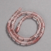 Perles sur fil en calcédoine naturelle, cylindres lisses, diamètre 10×6 mm, longueur 41 cm ±