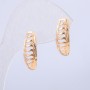 Boucles d'oreilles Xuping dorure 18K, diamètre 20×7 mm +