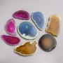 Tranche souvenir d'agate brute – assortiment de tailles, sans trou