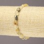 Bracelet élastique en quartz rutile facetté, diamètre 8 × 6 mm +