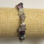 Bracelet élastique en fluorite