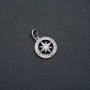Pendentif Xuping plaqué rhodium avec strass blancs 22×15 mm +