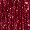 Perles tchèque en cristal sur fil, rouge foncé et mates, rondelle facettée, diamètre 3 × 2,5 mm, longueur 36 cm +