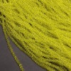 Perles rondelles facettées en cristal tchèque sur fil – jaune transparent, diamètre 3,5 × 3 mm, longueur 36-38 cm