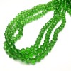 Perles sur fil en cristal tchèque vert clair transparent rondelle facettée, diamètre 8x6 mm + -, longueur 40-42 cm +
