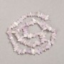 Perles sur fil en kunzite naturelle, éclats 8×3 mm, longueur 39 cm