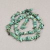 Perles sur fil en pierre naturelle chrysocolle, éclats, diamètre 6 mm ±, longueur 40 cm ±