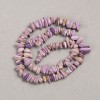 Perles sur fil de phosphosidérite (artificielles) pépite 8x3 mm + -, longueur 39 cm +