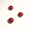 Pendentif «Perle» en plastique, diamètre 12 mm, conditionnement 10 pièces