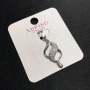 Pendentif Xuping 35×12 mm Rhodium