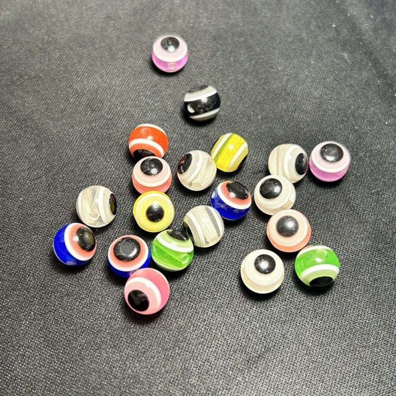 Perles assorties, diamètre 10 mm, conditionnement 50 pièces, 30 g