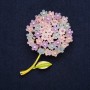 Broche-fleur «Hortensia multicolore» 60×40 mm