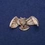 Broche «Hibou» 30 × 60 mm, métal doré