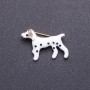 Broche Dalmatien dorée 3,5 × 2 cm