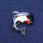Broche Orque bleu 37 × 38 mm