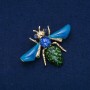 Broche Papillon doré en métal 47 × 62 mm +