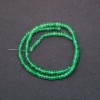 Perles rondelles facettées en chrysoprase teintée artificielle, diamètre 4×2 mm, fil de 38 cm