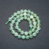 Perles sur fil en pierre naturelle prénite, boules lisses, diamètre 8 mm ±, longueur 39 cm ±