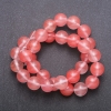 Perles sur fil calcédoine, bille lisse, diamètre 12 mm + -, longueur 39 cm +
