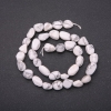 Perles sur fil en howlite naturelle, forme goutte, diamètre 8×11 mm (±), longueur 38 cm