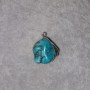 Pendentif turquoise (artificielle) monture en argent 36×20 mm +