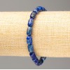 Bracelet en pierre lapis-lazuli sur élastique Ø 9×6,5 mm, longueur 18 cm+