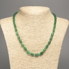 Collier en chrysoprase, pierre naturelle, perles cylindriques lisses, diamètre 10×6 mm, longueur 49 cm ±