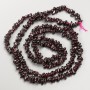 Perles de grenat naturel, éclats, diamètre 5×3 mm, longueur environ 80 cm, sur fil