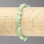 Bracelet en chrysoprase facettée, diamètre 8×10 mm+- sur élastique, longueur 18 cm+