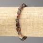 Bracelet en bronzite, galets 8×6 mm ±, sur élastique, longueur 18 cm+