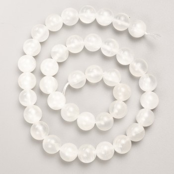 Perles de bilomorite, pierre naturelle, billes rondes lisses sur fil, diamètre 10 mm ±, longueur 39 cm +