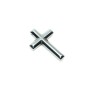 Pendentif croix en hématite, diamètre 31 × 43 × 6 mm+