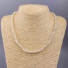 Collier de perles d'eau douce, diamètre 5×4 mm, longueur 49 cm