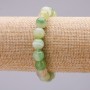 Bracelet élastique en agate, perles rondes lisses de 10 mm